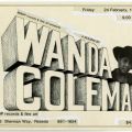 Wanda Coleman, February 25, 1984