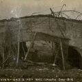 A bridge is transformed into a defensive trench, circa 1918
