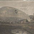 Zeppelin airship preparing for take-off, circa 1918