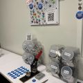 Button making station at the Creative Maker Studio at CSUN's University Library