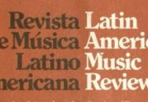 Title on cover of Latin American Music Review, ML 1. L3 v. 1 no.1 