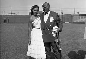Louis Armstrong and Clara Yaeju 