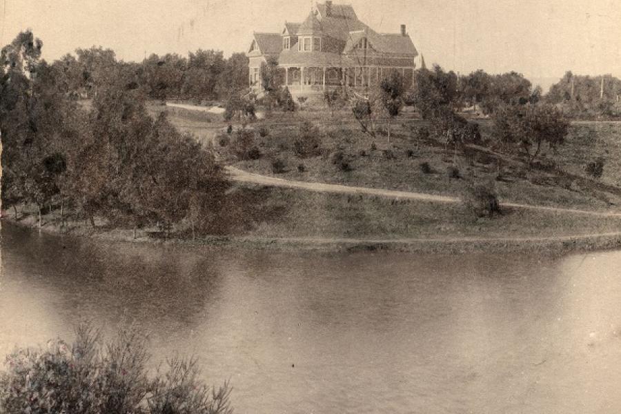 A view of the William and Lillie Mulholland family home.