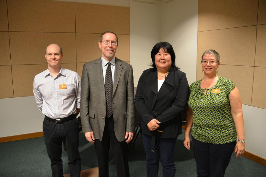 Andrew Weiss, Dean Mark Stover, Donna Okubo and Elizabeth Altman
