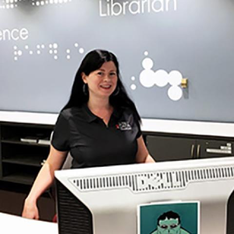 Librarian Laura Wimberley