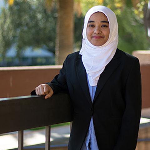 Oviatt Library Student Assistant Meharaj Khanam