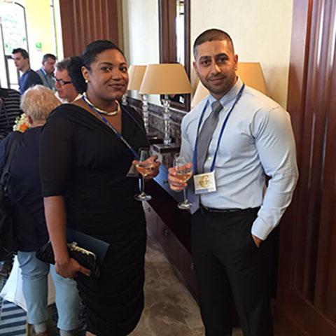 Joy Doan (L) and Ahmed Alwan (R) in Venice.