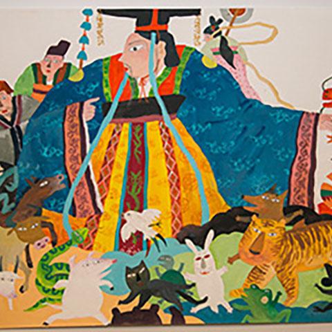 Artwork given as a gift by the Chinese Consulate