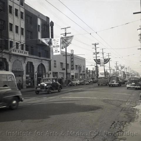 A street with cars
