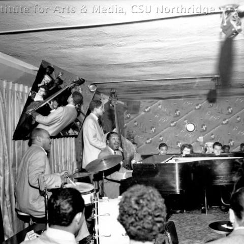 A band performing.