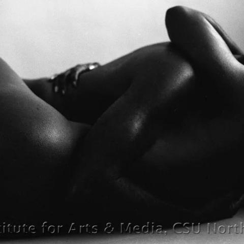 Two people being intimate.