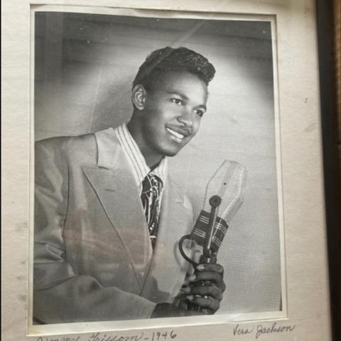 Print portrait of singer Jimmy Grisson