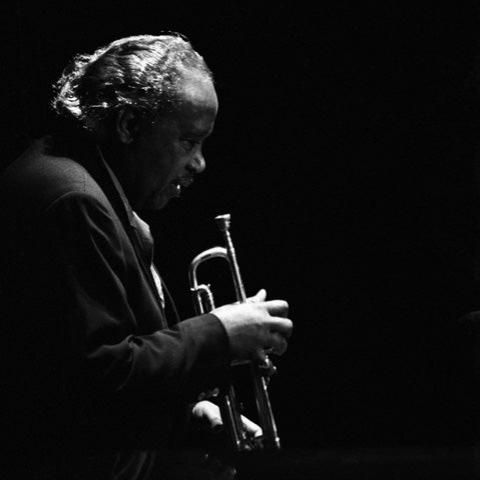 A man holding a trumpet