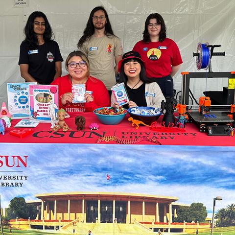 CMS staff and student assistants at the LA Maker Faire