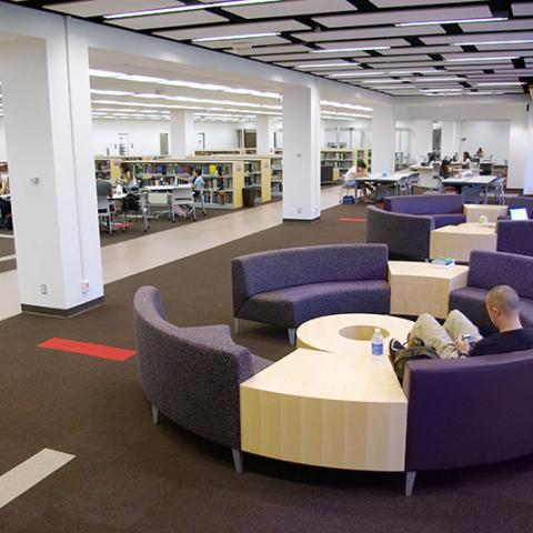 Students Enjoying our New Furniture