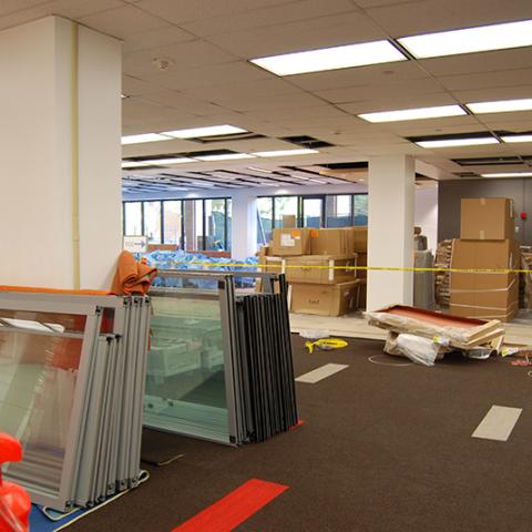 Desks and Doors -- Unpacking our Construction Materials