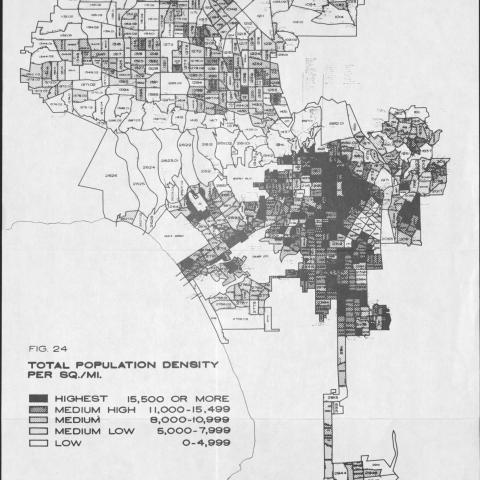 Total Population Density per Square Mile, 1970s