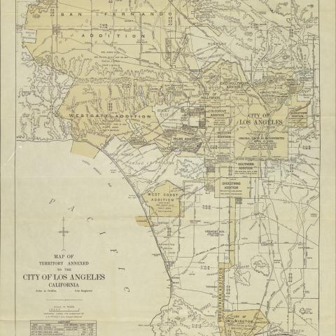 Map of Territory Annexed to the City of Los Angeles