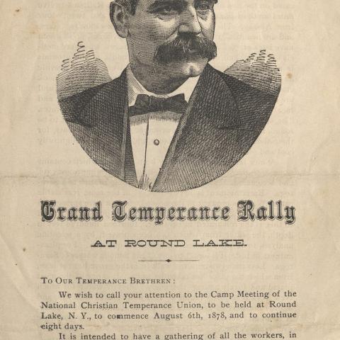 Grand Temperance Rally at Round Lake. HV5072 .M87 1878