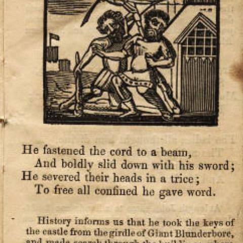 Jack killing two giants in Jack the Giant Killer, page 5
