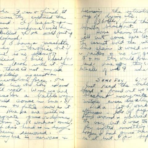 Diary entry for December 9, 1941