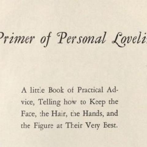 A Primer of Personal Loveliness, page 1