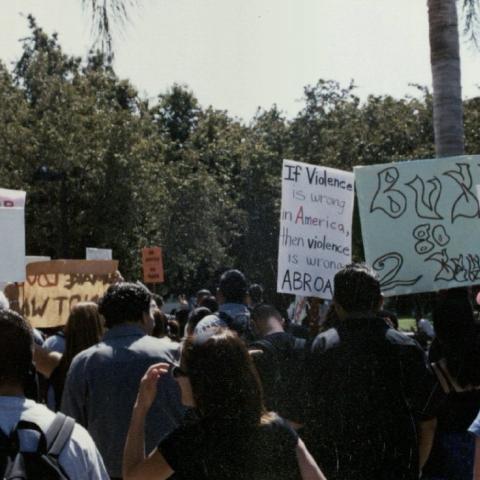 CSUN students protest war after September 11