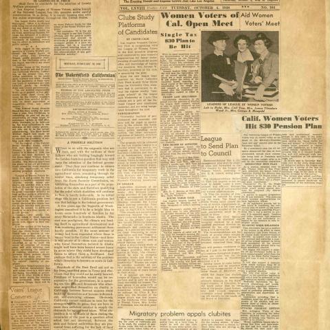 Scrapbook of League activities, circa 1935