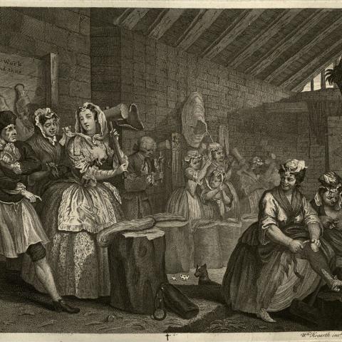 A Harlot's Progress - Plate 4 - Third State