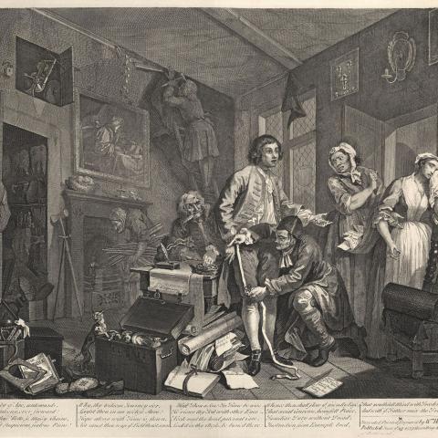 A Rake's Progress - Plate 1 - Third State