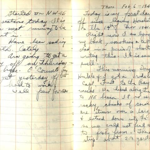 Diary entry for February 6, 1942