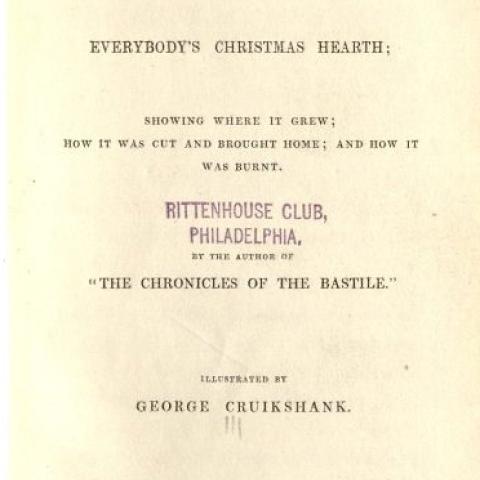 Title page, The Yule Log