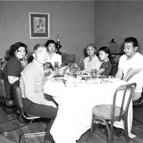 Yoshi Kuwahara’s family’s Thanksgiving Dinner at the home of Charles Williams