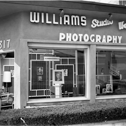 Exterior of Williams Studio West, Charles Williams’ photography studio