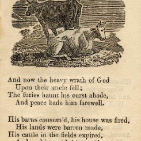 Puritan messages in Interesting Story of the Children in the Wood, page 5