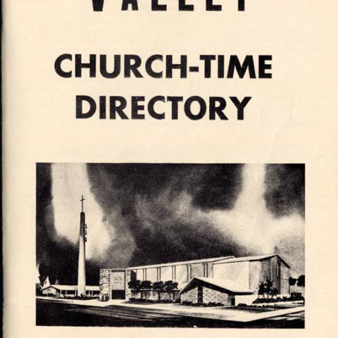 Church-time directory, 1960, San Fernando Women’s Club Collection