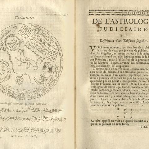 Talisman from Damascus, Explication de divers monumens singuliers, qui ont rapport a la religion des plus anciens peuples. Avec l'examen de la derniere edition des ouvrages de S. Jerôme, & un traité sur l'astrologie judiciaire, L96 .M26 1739