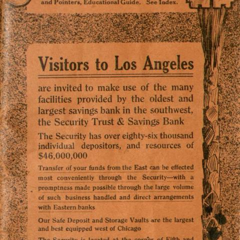 Official Los Angeles Key cover, 1913