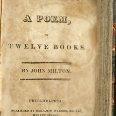 Title page, Paradise Lost: A Poem in Twelve Books, 1818