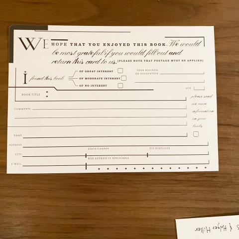Comment card included with the book/bag. N6497 .M87 2004