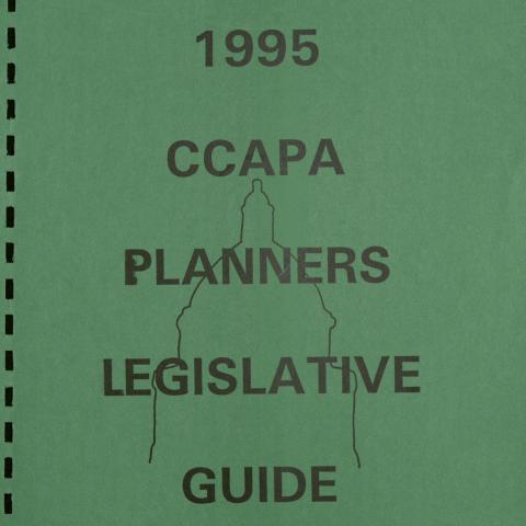 CCAPA Planners Legislative Guide cover, 1995