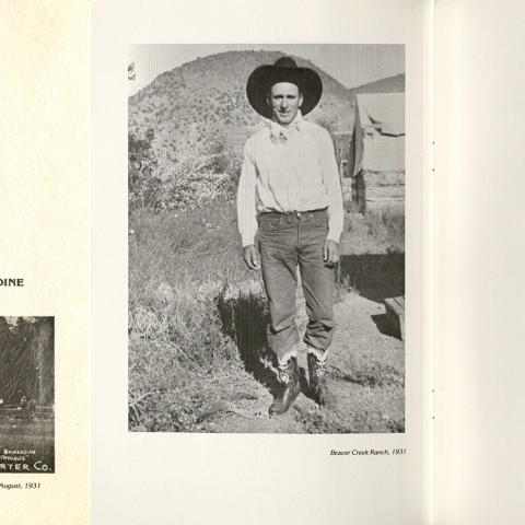 Cover and selected pages, Old Cowboys Never Die