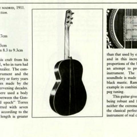 A guitar by Manuel Ramírez, maker of Andrés Segovia’s first high quality instrument