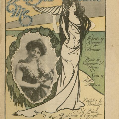 Cover of “With You Beside Me,” 1899, M1622.M67 W47 1899 