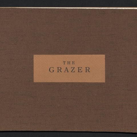 Cover crafted from fabric with unique binding technique, The Grazer created by Peggy Heigold Strong