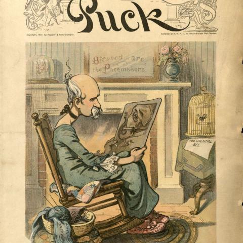 "I Wonder if I am his Valentine?" Puck Cartoons Collection