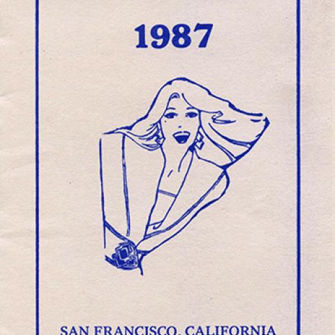 Brochure for Tri-Ess Holiday En Femme in San Francisco, November 11-15, 1987