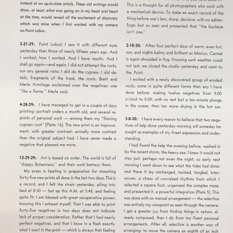 Excerpts from Weston's Daybook, F868.M7 W4 1950