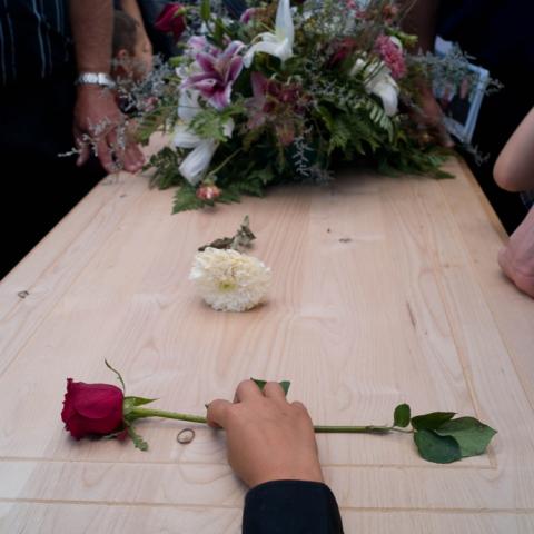 Funeral of Benjamín Le Baron and Luis Widmar, anti-crime leaders Chihuahua, Mexico
