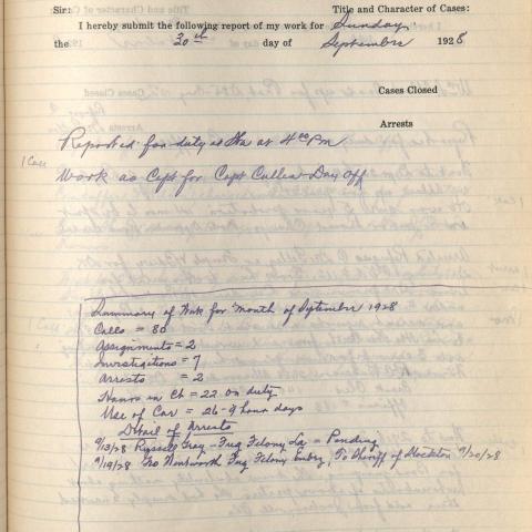 Example of monthly reports